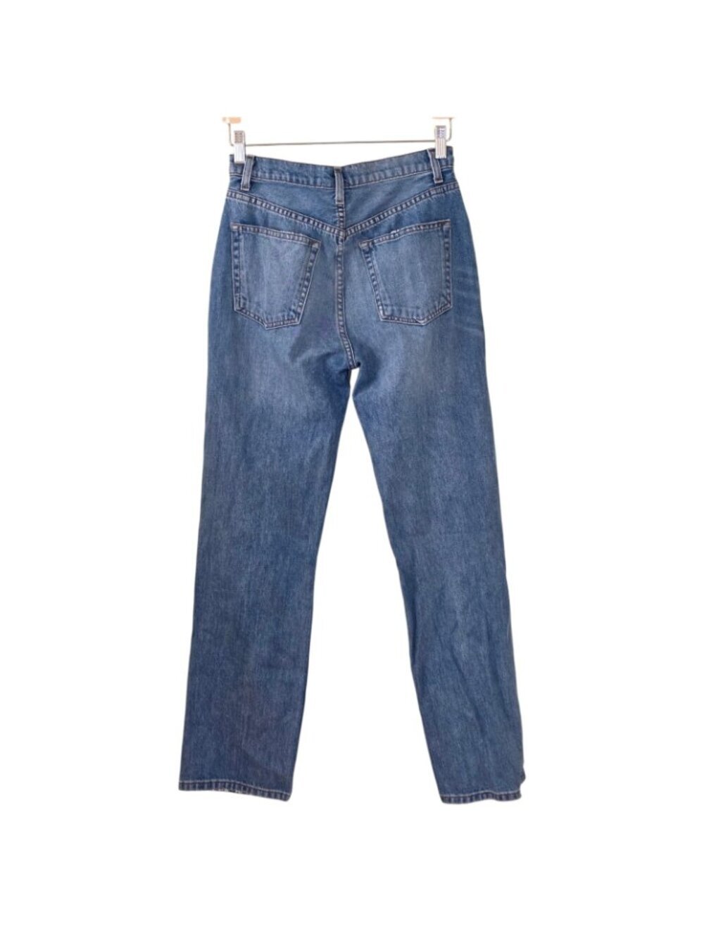 Reformation Cynthia High Relaxed Distressed Jeans 27 Blue Oahu Wash Cotton Edgy - Picture 3 of 16